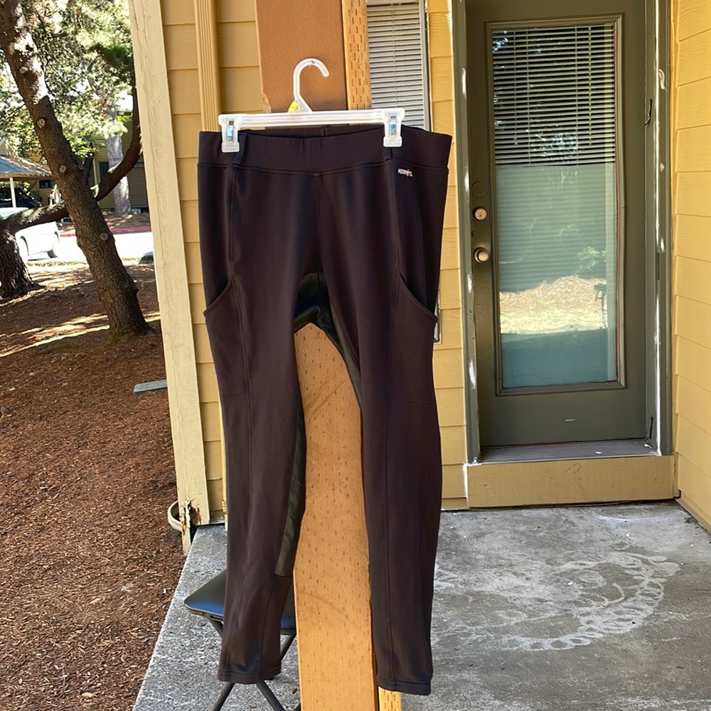Kerrits Womens Riding Full Seat Tights/ Breeches Blk/Blk 1X